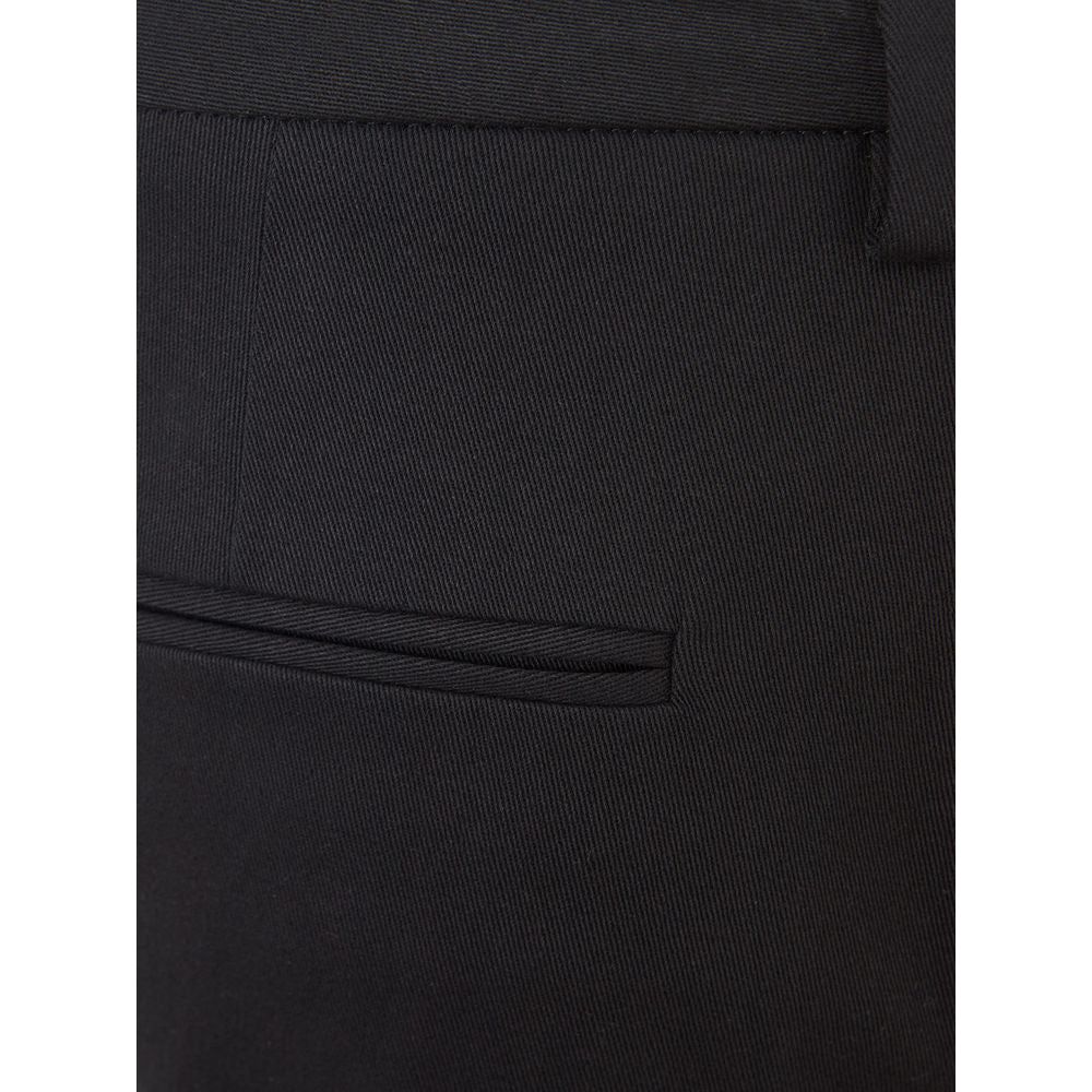 Lardini Italian Elegance Cotton Black Trousers elegant-black-cotton-trousers-for-women