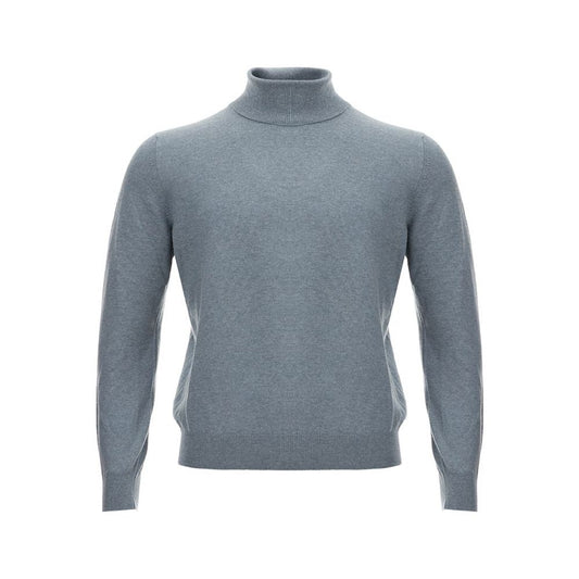 Gran Sasso Elegant Cashmere Gray Men's Sweater gran-sasso-cashmere-sweater-in-elegant-gray