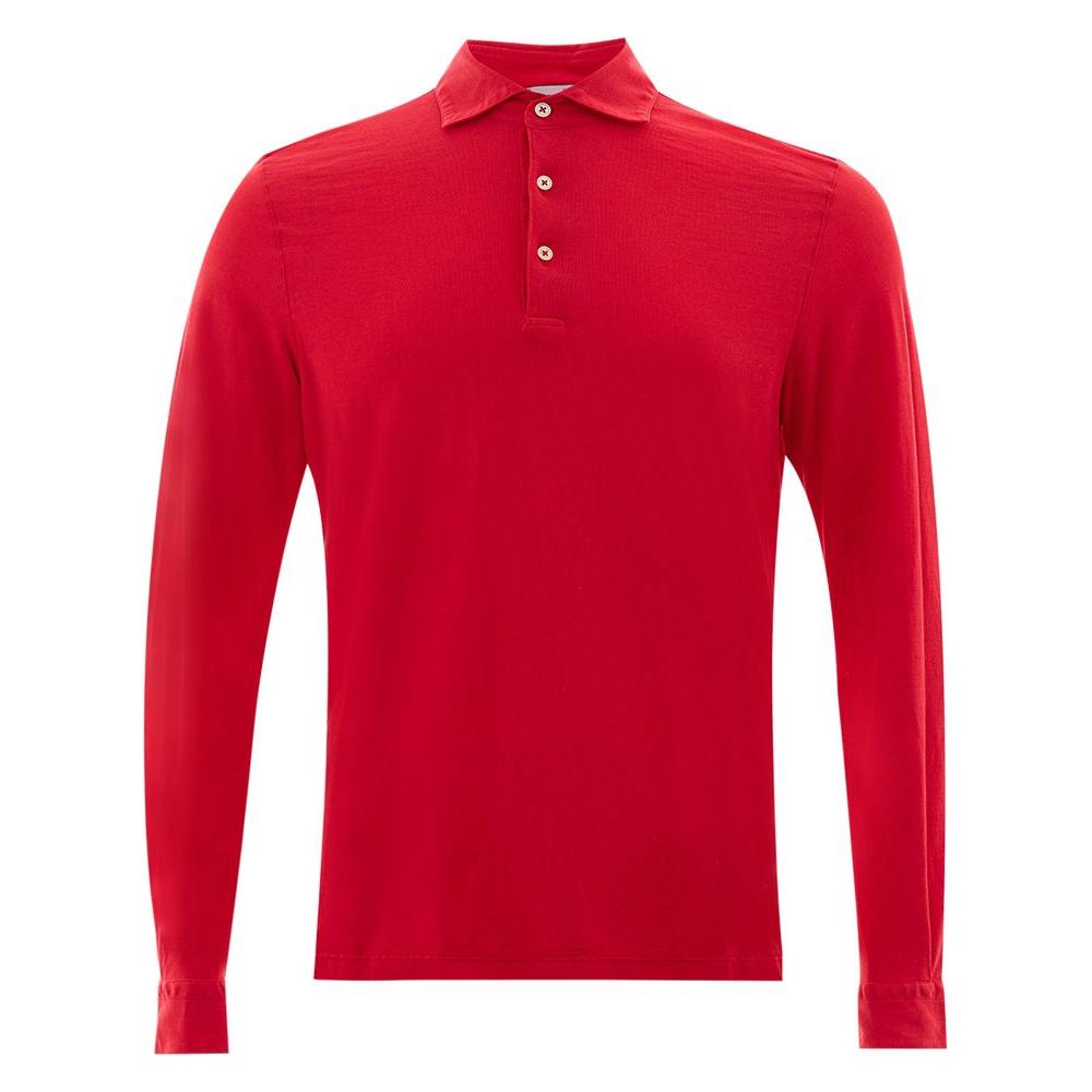 Gran Sasso Fuchsia Italian Cotton Polo Shirt fuchsia-italian-cotton-polo-shirt