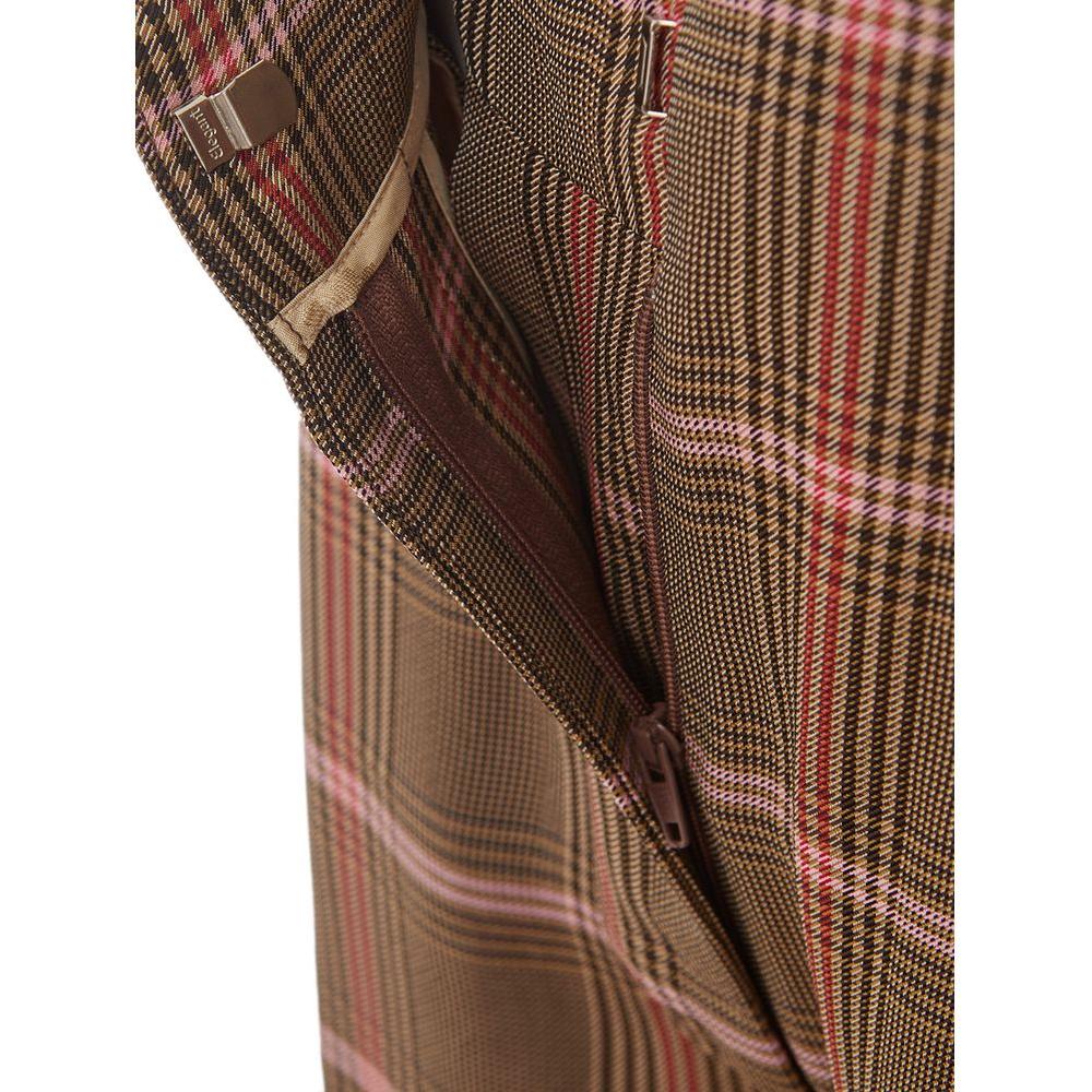 Lardini Elegant Brown Viscose Pants for Women elegant-brown-viscose-pants-for-sophisticated-style
