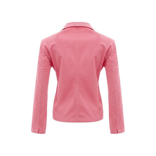 Elegant Pink Cotton Jacket for Her
