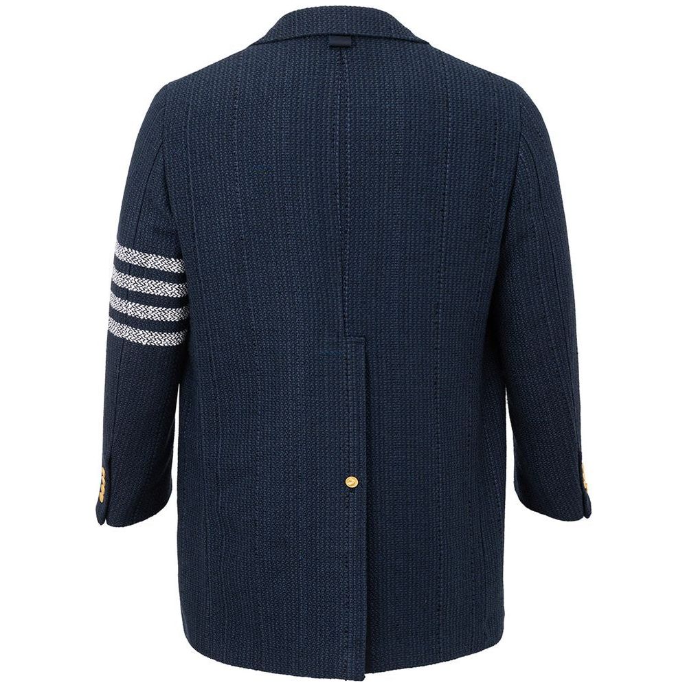 Thom Browne Elegant Acrylic Blue Jacket for Men elegant-acrylic-blue-jacket-for-men
