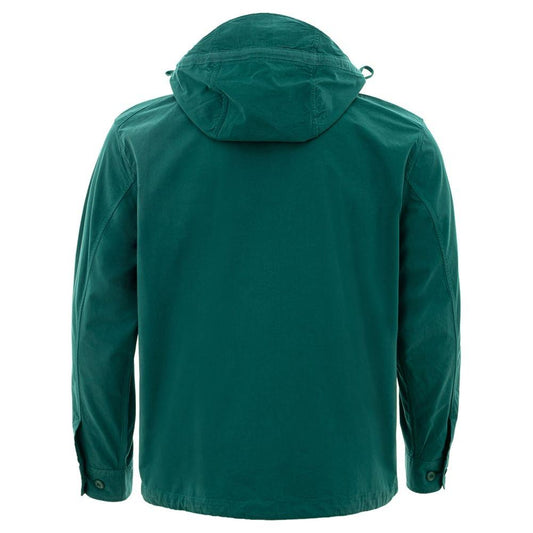 C.P. Company Sleek Green Cotton Shirt for Sophisticated Men urban-chic-green-cotton-shirt-for-men