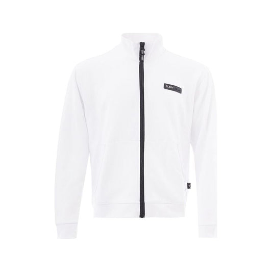 Plein Sport White Cotton Sweater by Plein Sport white-cotton-sweater-by-plein-sport