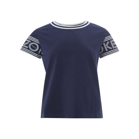Kenzo Blue Cotton Tops & T-Shirt blue-cotton-tops-t-shirt-2