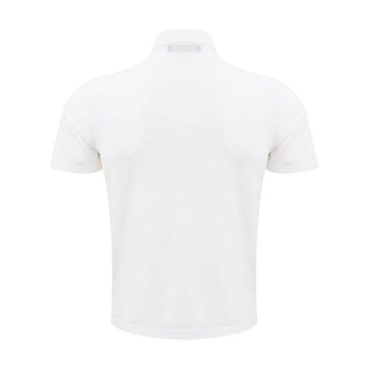 Lardini Elegant White Cotton Polo by Lardini elegant-white-cotton-polo-shirt-2