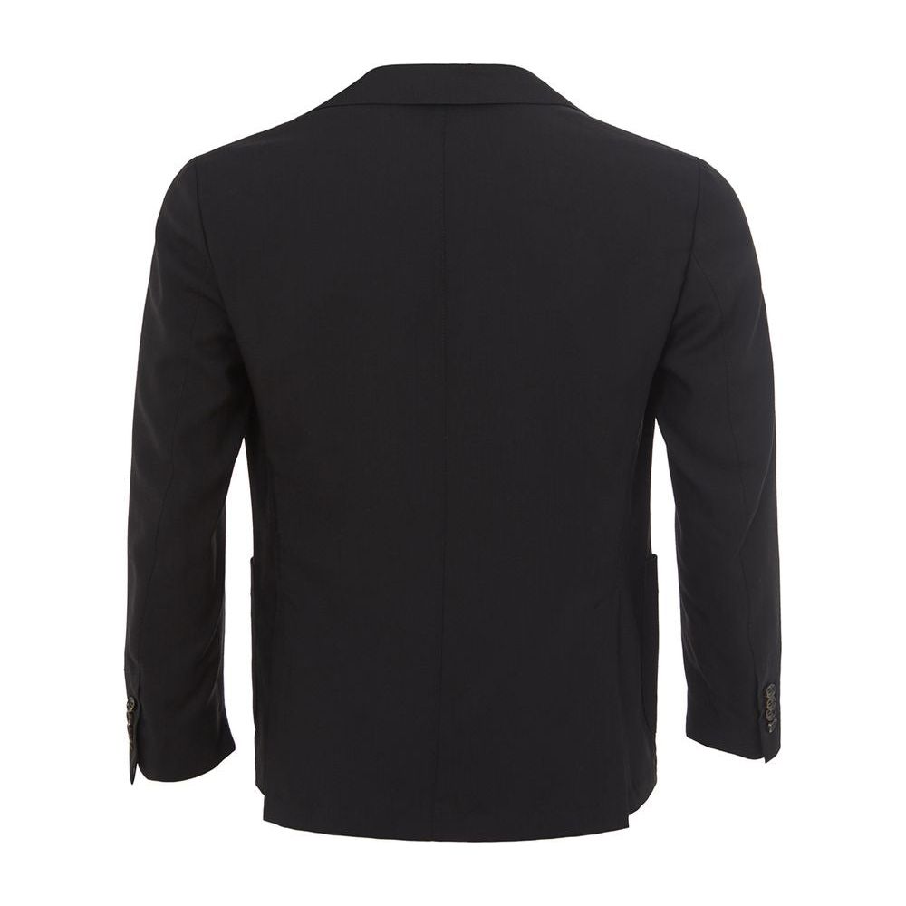 Colombo Elegant Cashmere Black Jacket elegant-cashmere-black-mens-jacket