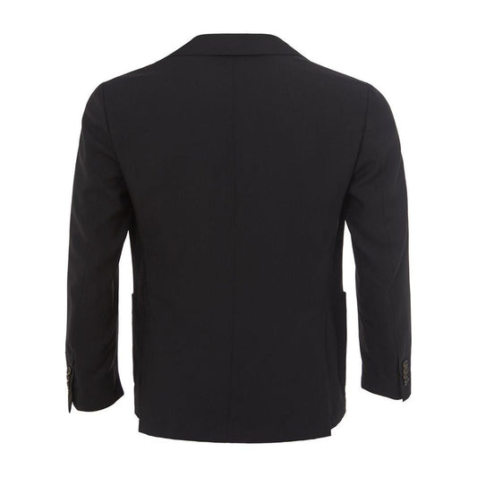 Colombo Elegant Cashmere Black Men's Jacket elegant-cashmere-black-mens-jacket