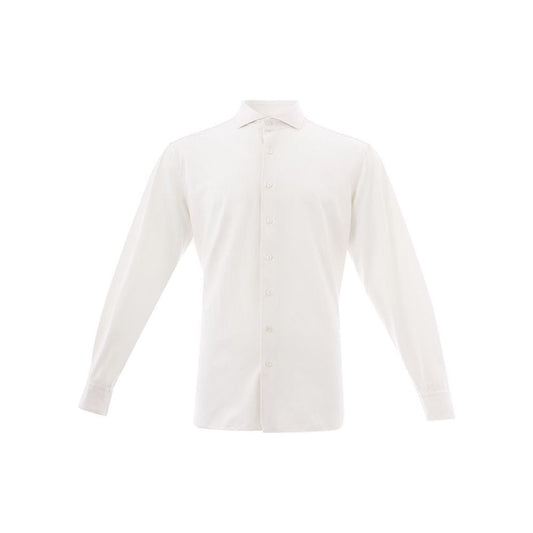 LardiniElegant White Cotton Men's ShirtMcRichard Designer Brands£159.00
