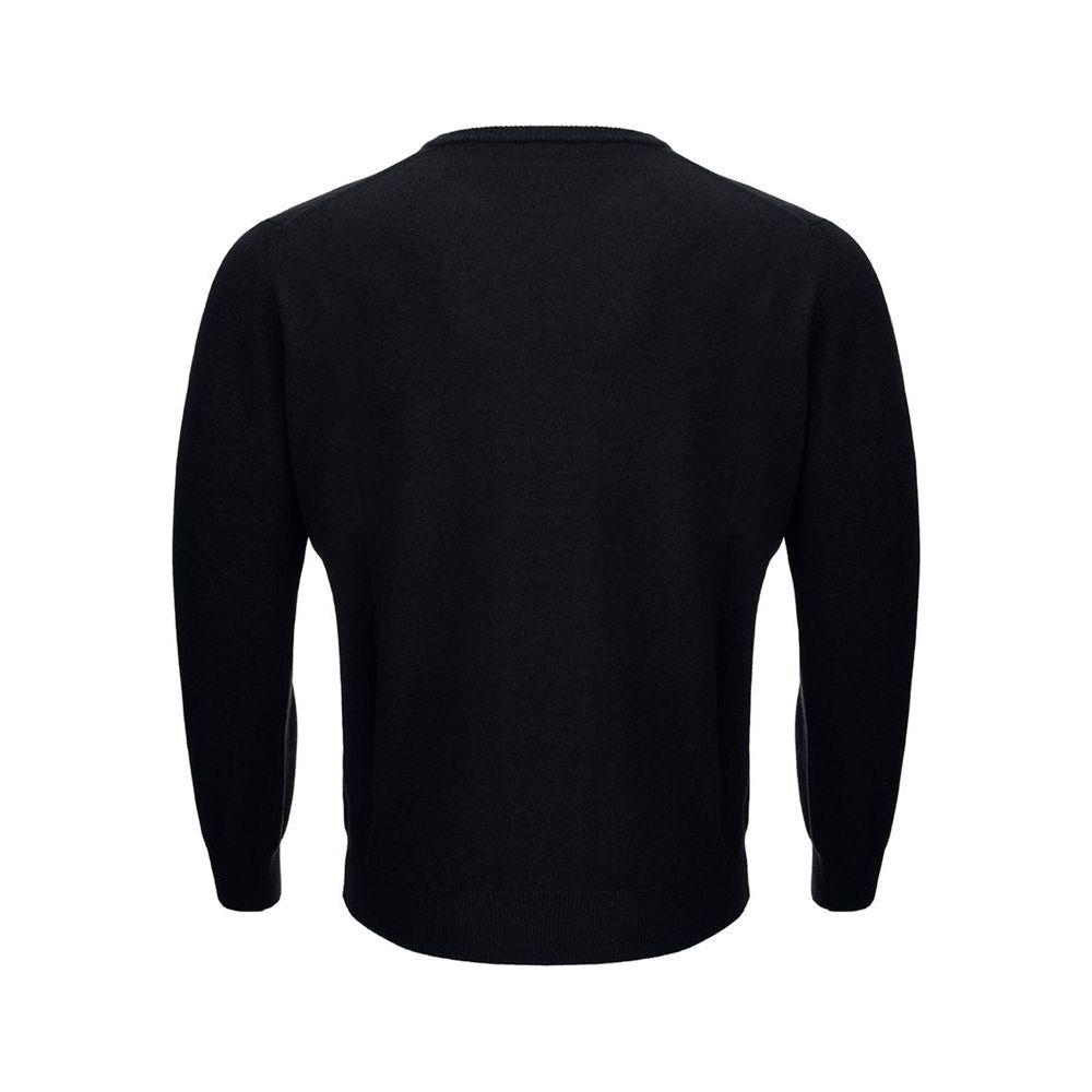 KANGRA Elegant Black Wool Sweater for Men elegant-wool-sweater-for-men-in-classic-black