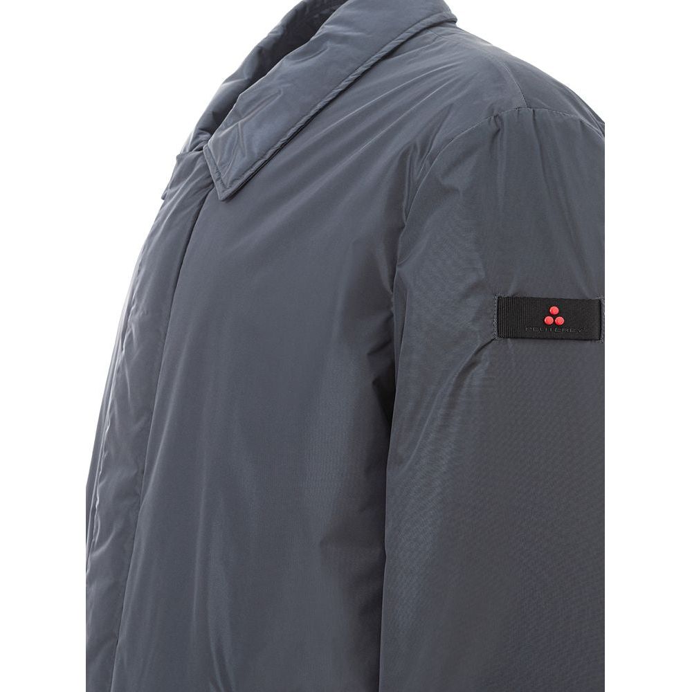 Peuterey Elegant Gray Polyamide Men's Jacket sleek-gray-polyamide-designer-mens-jacket
