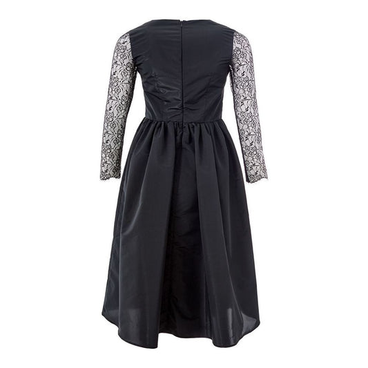 Lardini Elegant Black Polyester Suit for Women elegant-black-polyester-suit-for-women