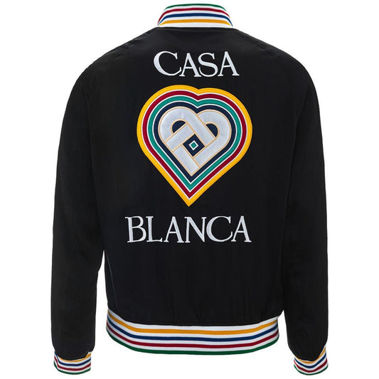Casablanca Black Silk Jacket black-silk-jacket