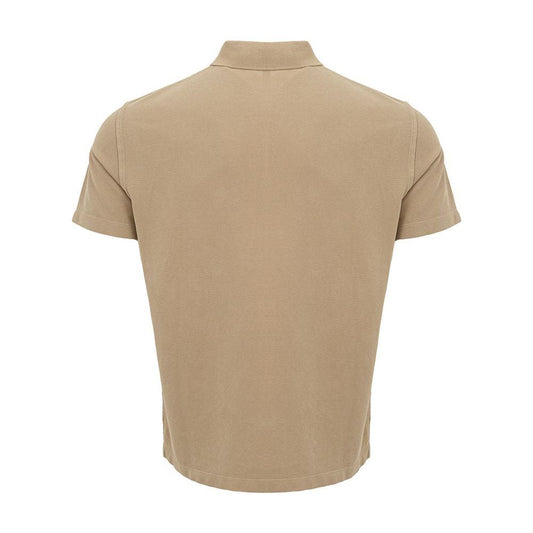 Armani Exchange Classic Beige Cotton Polo Shirt elegant-beige-cotton-polo-for-men