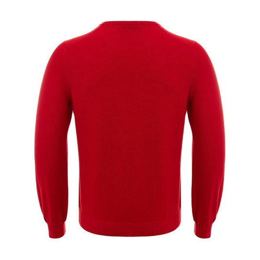 Gran Sasso Red Cotton Sweater