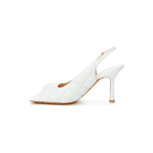 Bottega Veneta Elegant White Leather Sandals elegant-white-leather-sandals