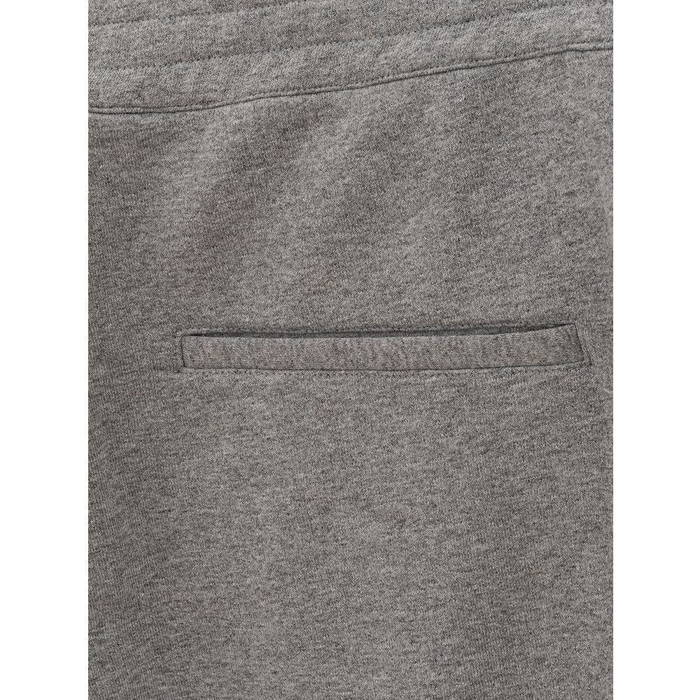 Alexander McQueen Chic Gray Cotton Blend Trousers elegant-gray-cotton-blend-trousers