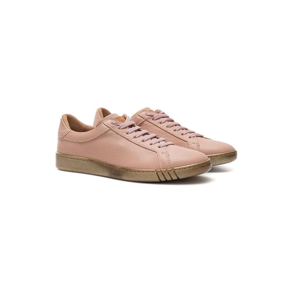 Bally Pink Leather Sneaker chic-pink-leather-sneakers-for-sophisticated-style