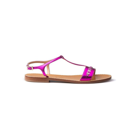 Salvatore Ferragamo Elegant Purple Summer Sandals elegant-amethyst-leather-sandals