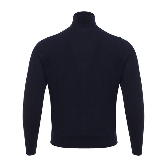 Colombo Elegant Cashmere Sweater in Sophisticated Blue elegant-cashmere-sweater-in-sophisticated-blue
