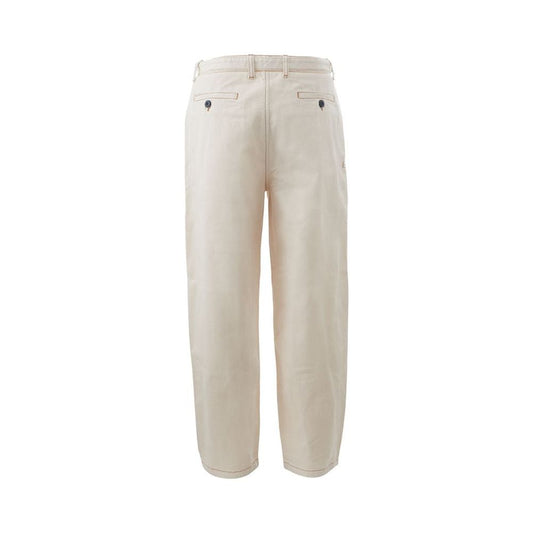 Emporio Armani Chic Beige Cotton Pants for Sophisticated Style chic-beige-cotton-pants-for-sophisticated-style