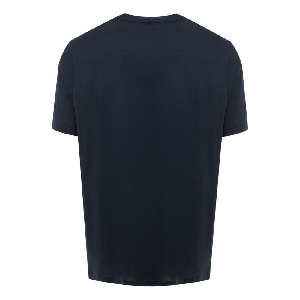 Brioni Blue Cotton T-Shirt blue-cotton-t-shirt-171
