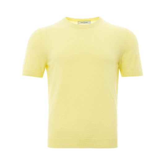 Gran Sasso Elegant Cotton Yellow Tee for Men elegant-cotton-yellow-tee-for-men