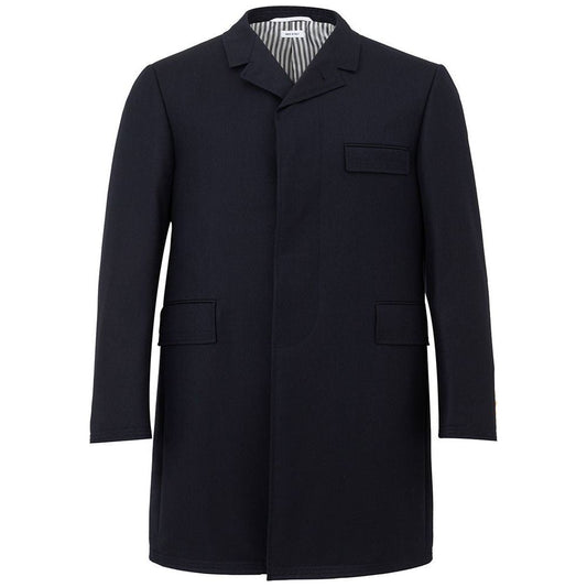 Thom Browne Elegant Blue Wool Men's Jacket elegant-blue-wool-mens-jacket