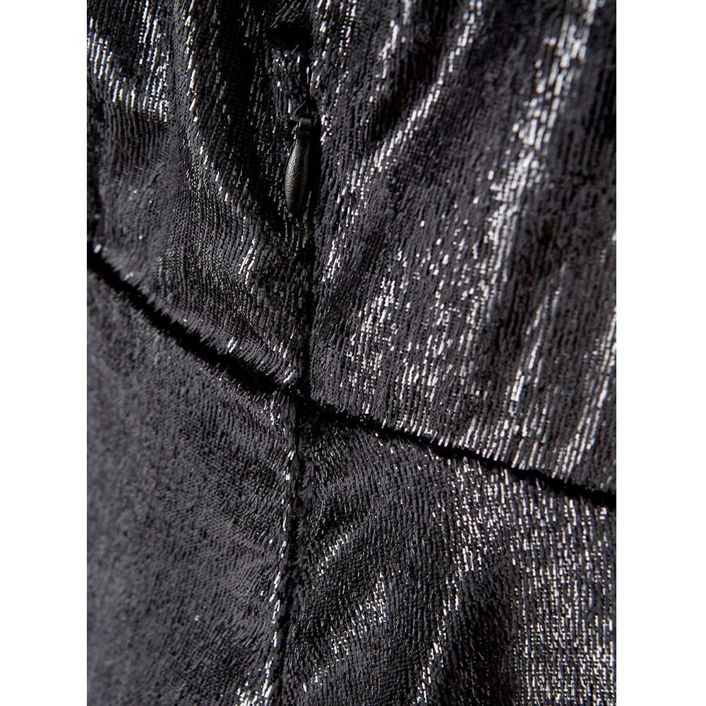 Lardini Elegant Polyester Black Dress elegant-black-polyester-suit-for-women-1