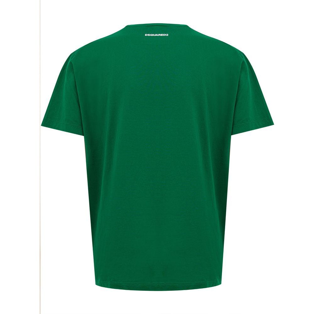 Dsquared² Green Cotton Tops & T-Shirt green-cotton-tops-t-shirt-4