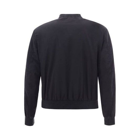Dolce & Gabbana Sleek Polyamide Black Jacket sleek-polyamide-black-jacket
