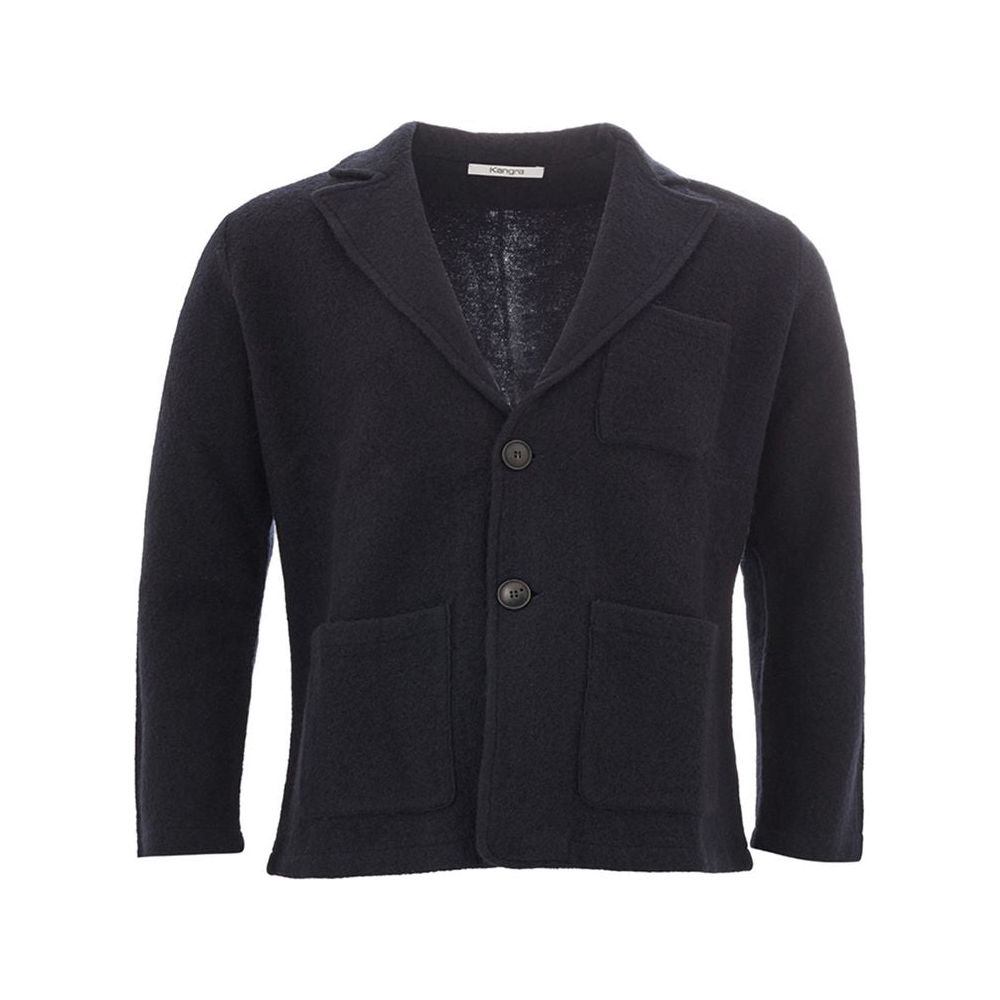 KANGRA Elegant Woolen Blue Jacket for Men elegant-wool-blue-jacket-for-the-modern-man
