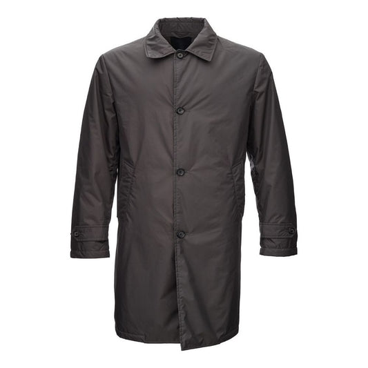 Add Sleek Gray Polyamide Jacket for Men sleek-gray-polyamide-jacket-for-men