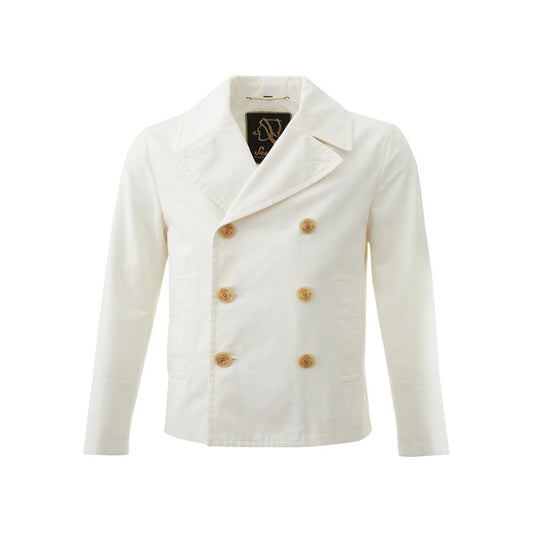 Sealup Elegant White Polyamide Jacket for Men elegant-white-polyamide-jacket-for-men