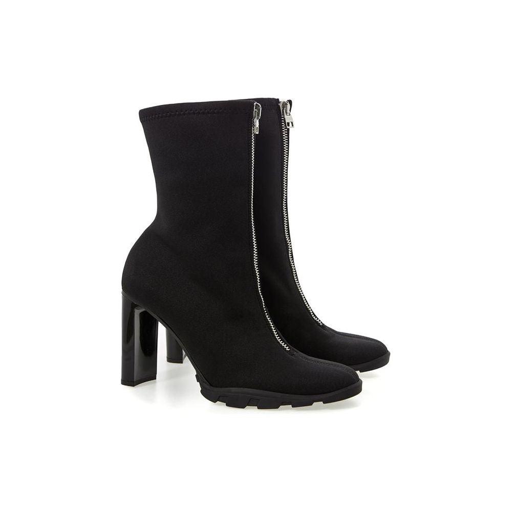 Alexander McQueen Sleek Neoprene Leather Boots elegant-neoprene-leather-boots