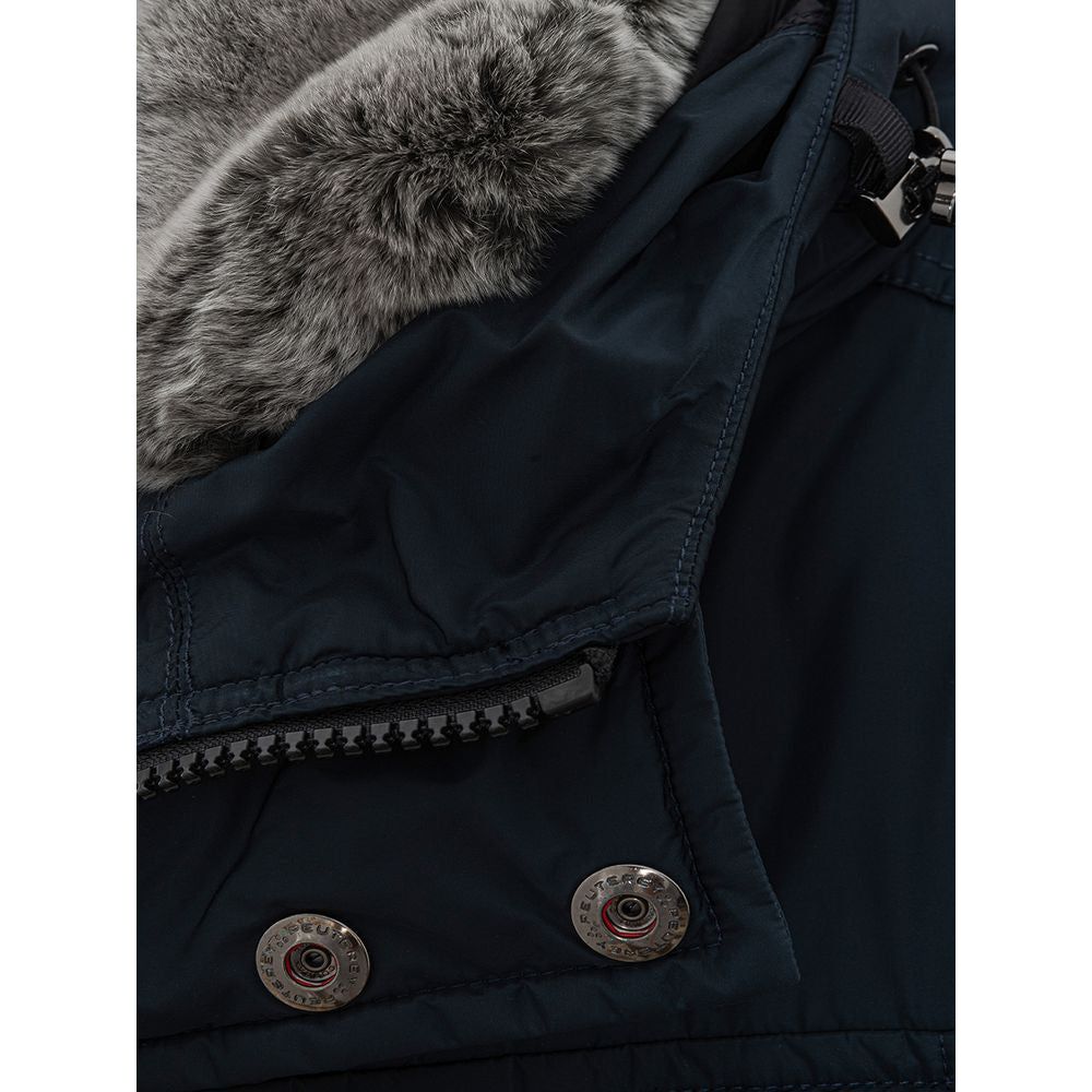 Peuterey Sleek Blue Polyamide Designer Jacket elegant-blue-polyamide-jacket-for-men