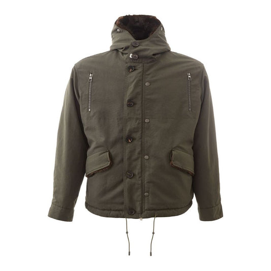 Elegant Cotton Army Jacket for Men