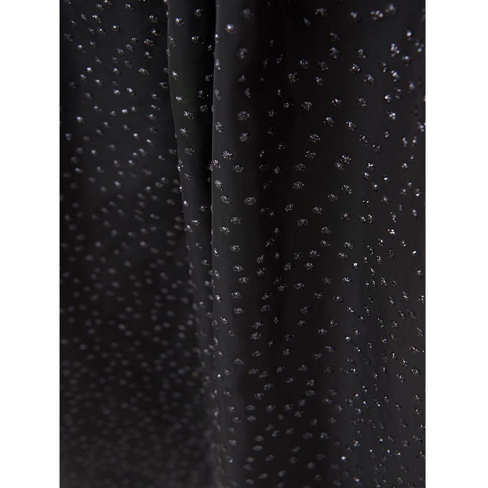 Lardini Elegant Black Polyethylene Midi Skirt elegant-black-polyethylene-midi-skirt