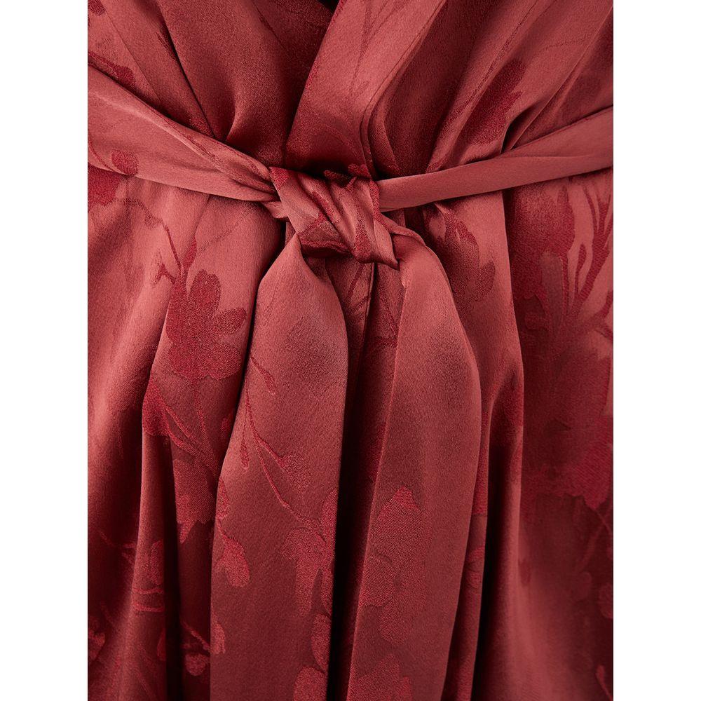 Lardini Elegant Red Acetate Jacket for Women chic-crimson-acetate-jacket