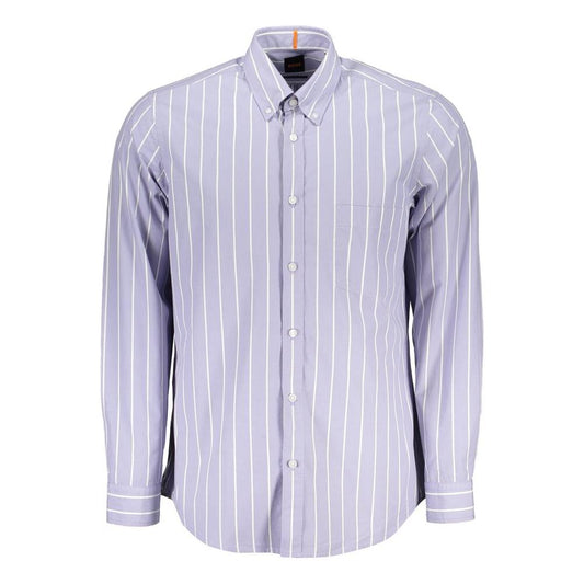 Hugo Boss | Elegant Light Blue Regular Fit Shirt| McRichard Designer Brands   
