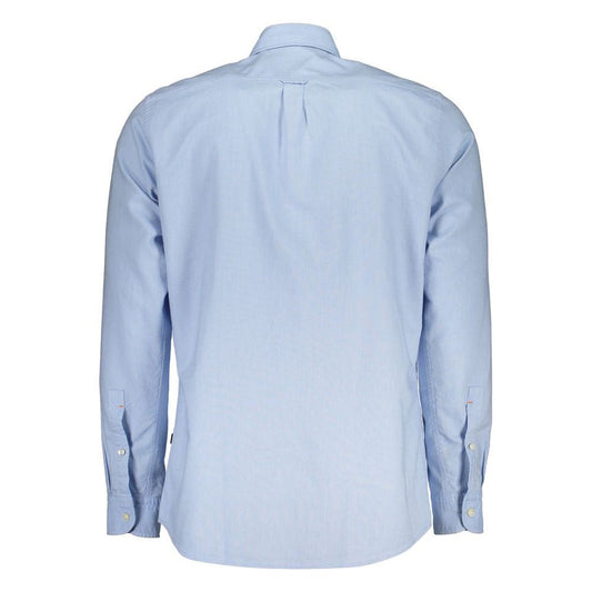 Hugo Boss | Elegant Light Blue Button-Down Shirt| McRichard Designer Brands   