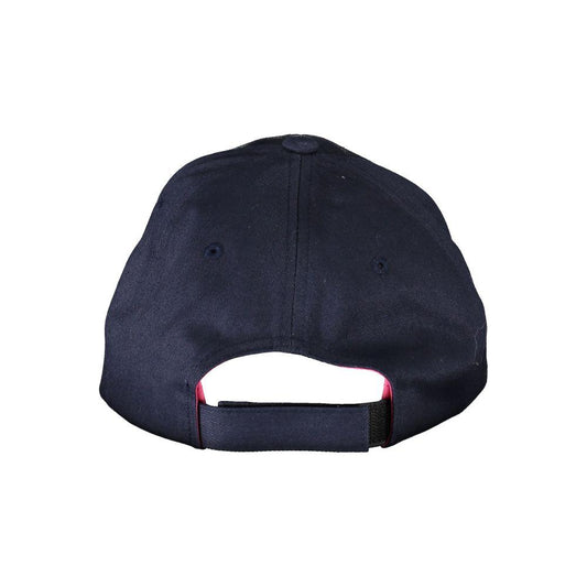 Hugo Boss | Chic Blue Visor Hat with Elegant Contrasts| McRichard Designer Brands   
