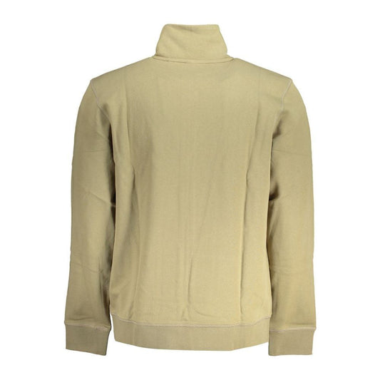 Hugo Boss | Elegant Green Zip Sweater with Logo Detail| McRichard Designer Brands   
