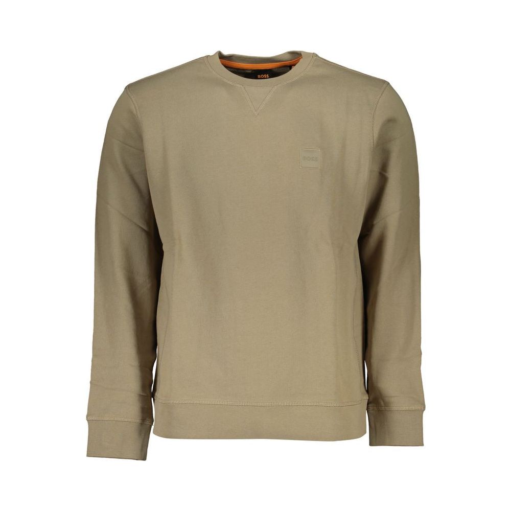 Hugo Boss Beige Cotton Sweater beige-cotton-sweater-4