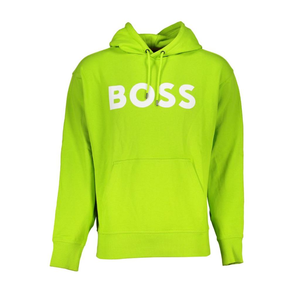 Hugo Boss Green Cotton Sweater green-cotton-sweater-19