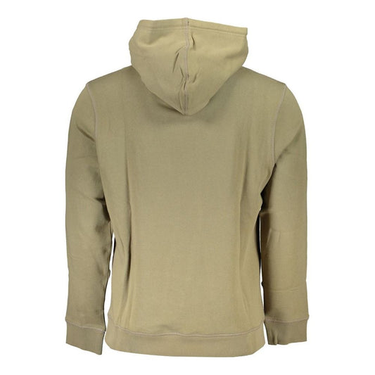 Hugo Boss | Elegant Green Hooded Long Sleeve Sweatshirt| McRichard Designer Brands   