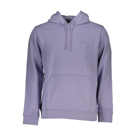 Hugo Boss Purple Cotton Sweater purple-cotton-sweater-6
