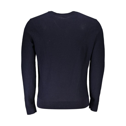 Hugo Boss Chic Blue Crew Neck Wool-Blend Sweater chic-blue-crew-neck-wool-blend-sweater