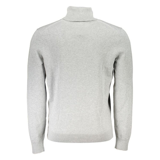 Hugo BossElegant Gray Turtleneck Sweater with EmbroideryMcRichard Designer Brands£149.00