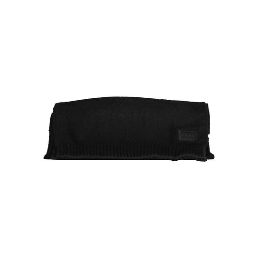 Hugo Boss Black Cotton Scarf black-cotton-scarf-3